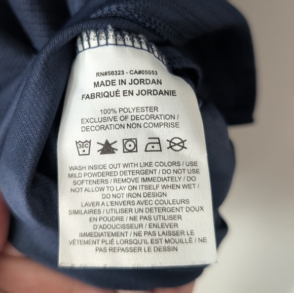 Nike Navy Blue Men's Running T-shirt - Picture 4 of 4